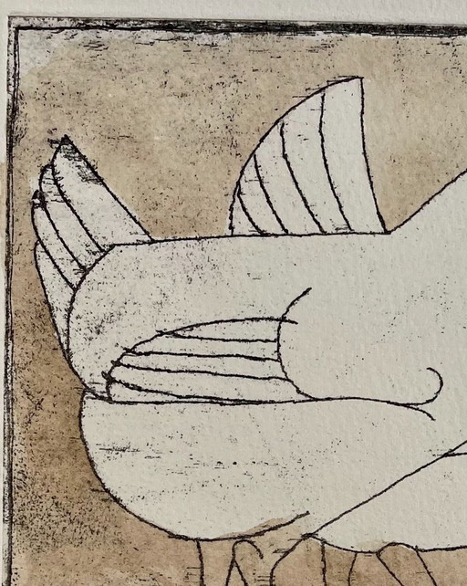 Francois-Xavier Lalanne (1927-2008) La gallina, ensayo único en acuarela