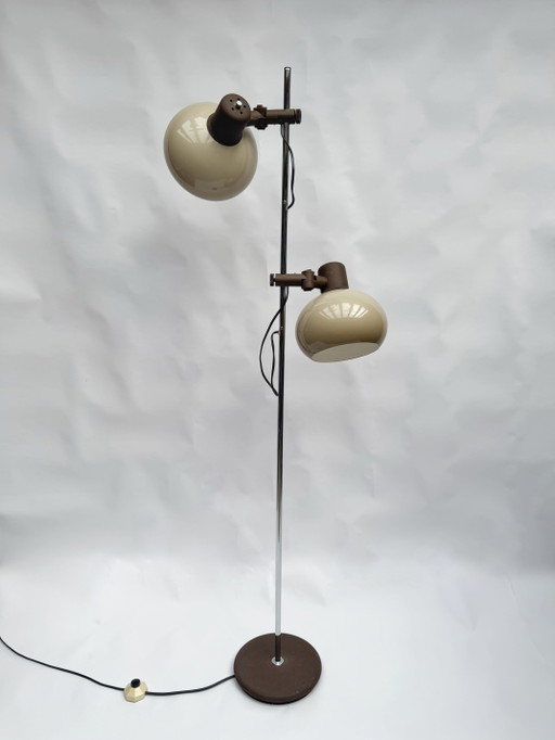 Lampada da terra vintage olandese a forma di fungo Herda | Anni '70, era spaziale – vloerlampen, Chrome (photo 2 of 10)