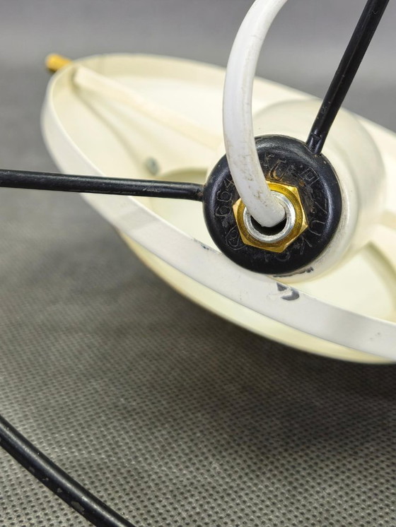 Image 1 of Zukov Czech Space Age Table Lamp, Brass and White Metal, 1970s