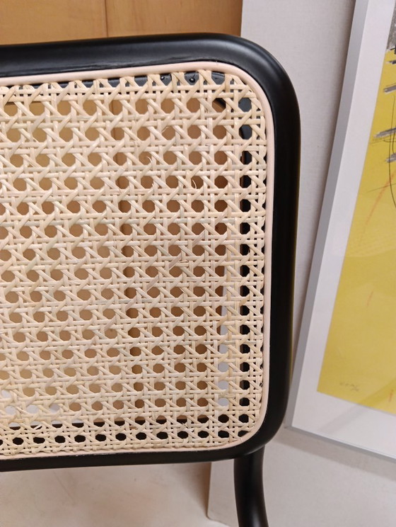 Image 1 of ALIVARMVSEVM 104. SET of 2 CESCA B32 Chairs (NEW) in Black Frame Limited Edition 