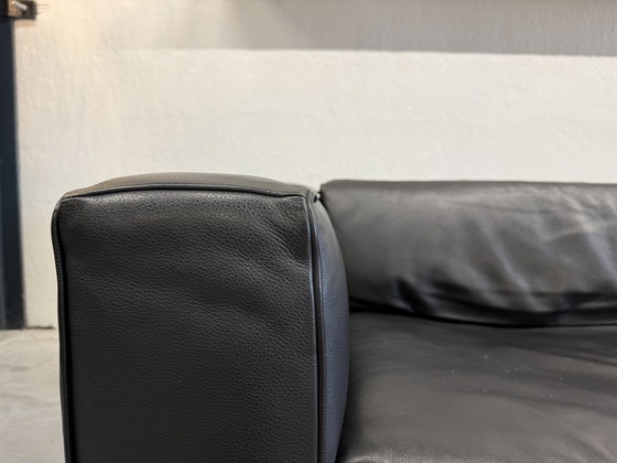 Image 1 of Canapé Jori Shiva 3990 en cuir noir 235