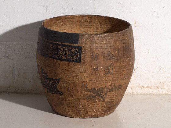 Antico contenitore cinese in cartapesta – Cina, circa 1900 – Oggetti decorativi, Rustic (photo 23 of 40)