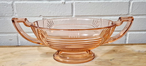 Centrotavola in vetro Art Déco Rosalin - Design geometrico