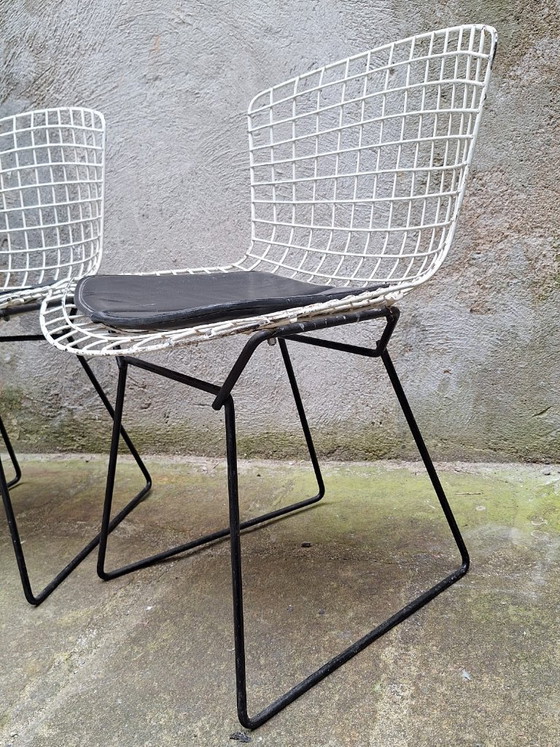 Image 1 of Set van 4 draadstoelen van Harry Bertoia, jaren 60.