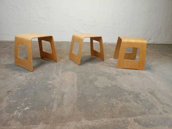 3 x Lisa Norinder per IKEA Benjamin sgabelli – Legno (photo 4 of 15)