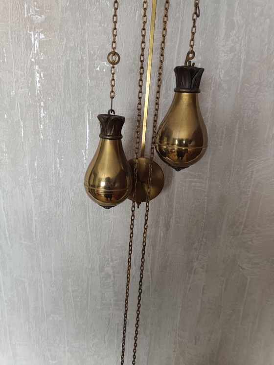 Horloge murale Zaanse vintage – Pendules, Verre, Bois (photo 3 of 12)