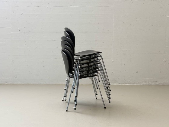 Image 1 of Juego de 6 sillas apilables, modelo SON / Solo, de Sitz & Co, Dinamarca.