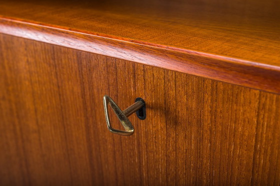 Image 1 of Grande bibliothèque vintage avec bar en teck par Heinrich Riestenpatt, 1960s