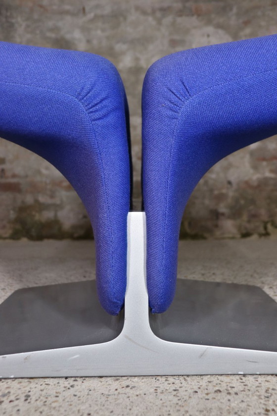 Image 1 of Artifort - F582 - Ribbon Chair + Ottoman - Pierre Paulin - 1990s