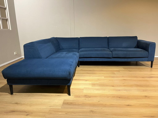 Montel Cosy Plus - Corner Sofa - Blue - Velvet - Design\.