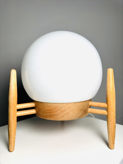 LAMPE DE TABLE DE KRÁSNÁ JIBZA POUR ULUV, ANCIENNE TCHECOSLOVAQUIE, années 1950