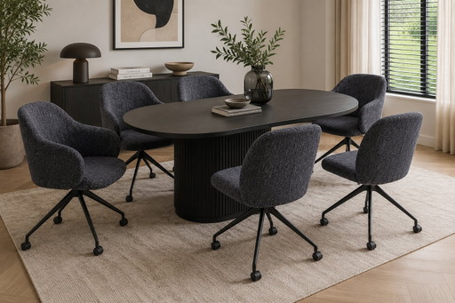 Leolux Baani eetkamerstoel set van 6 stuks