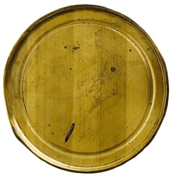 Image 1 of Vaso da fiori vintage in ottone dorato, anni '50