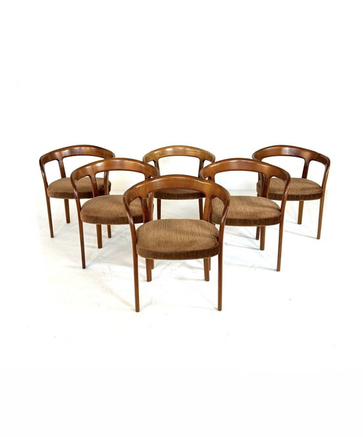 Set of 6 vintage dining room chairs '60