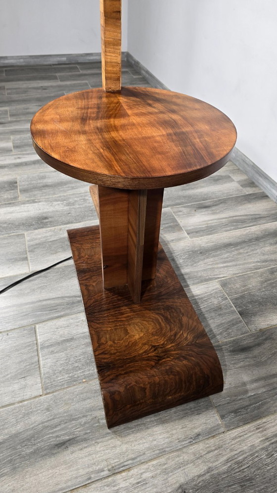 Image 1 of Lámpara de pie Art Decó de madera