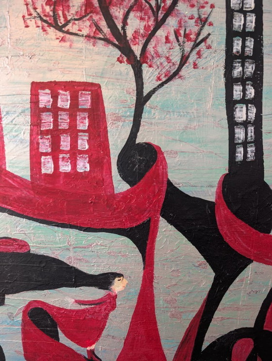 Mujer de verde – Pinturas y dibujos, Canvas (photo 4 of 5)