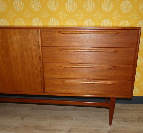 Image 1 of 60s TEAK sideboard RT Möbel Heinrich Riestenpatt mid century design retro sixties 2,25m RT 200 Type