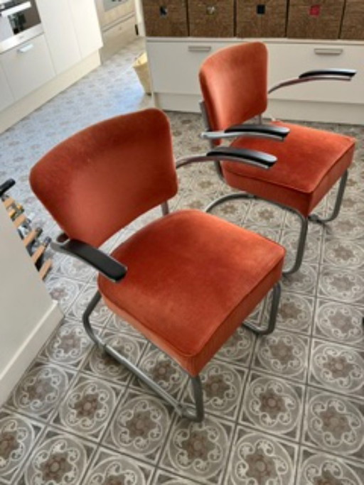 5 Esszimmerstühle von De Wit Brothers
