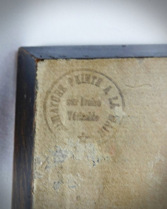 Image 1 of Retrato en miniatura pintado a mano de la duquesa de Coutances por Labille-Guiard Siglo XIX