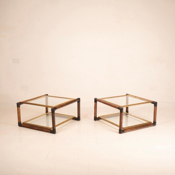 Tavolini Alberto Smania Marango in bambù e ottone per Smania Studio Interni – Cassettiere, Leather, Glass (photo 8 of 16)