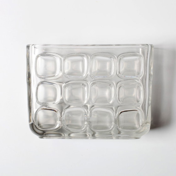 Image 1 of František Vizner Glass Jardinière Vase, Mid-Century Czech Design