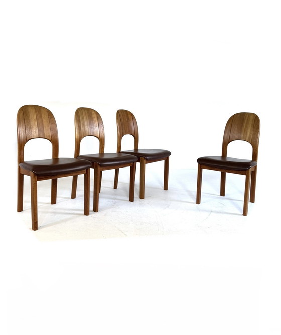 Image 1 of 4x vintage Danish dining chair, Holstebro Møbelfabrik '70