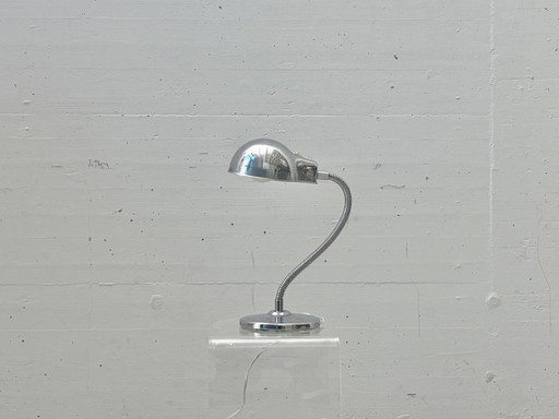 Chrome table lamp with gooseneck, Italy, 1960s