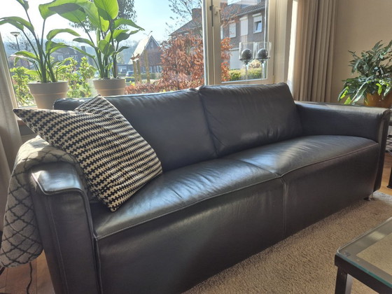 Image 1 of Divano in pelle grigia Touché