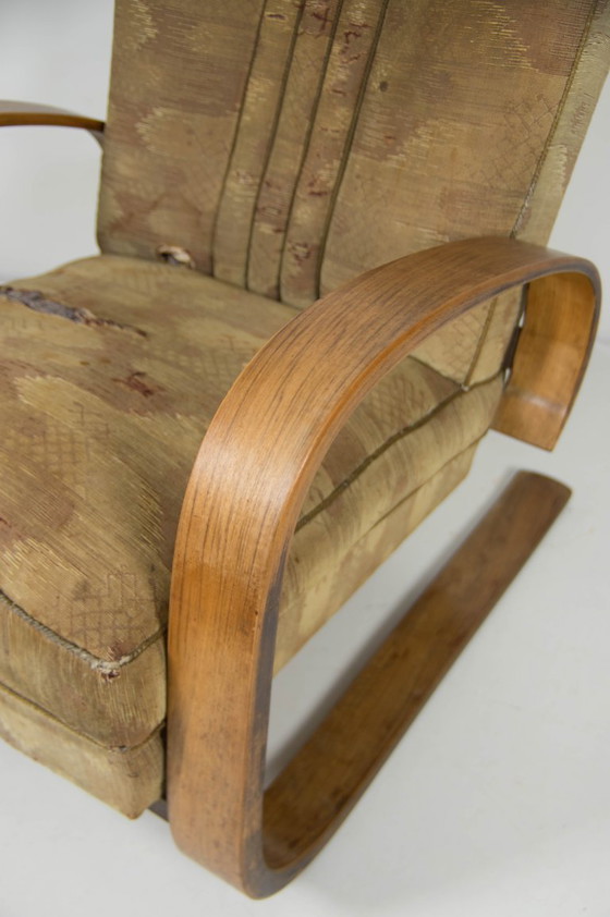 Image 1 of Poltrona Tank di Miroslav Navratil, in legno curvato laminato, anni '30.