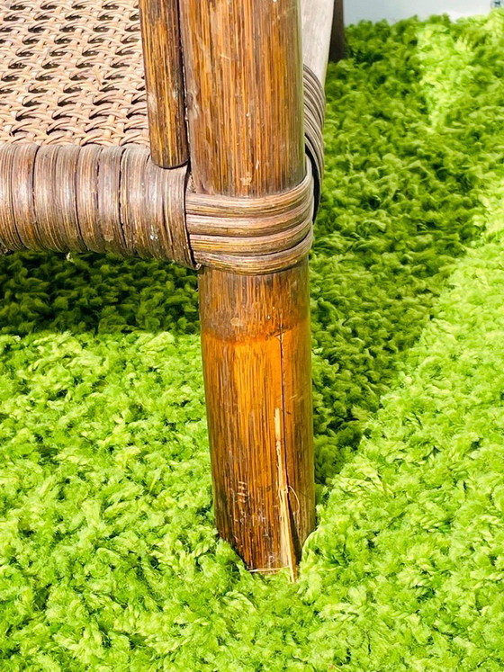 Image 1 of Table d'appoint en bambou ~ Style vintage années 70 ~ Table basse