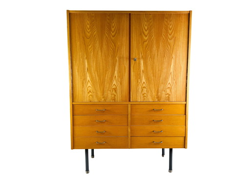 Original VEB DW Hellerau Armoire Vintage DDR Commode Midcentury