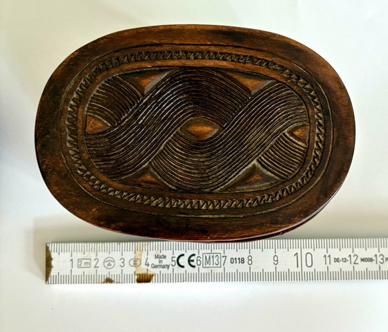 Scatola e ciotola in legno intagliato della tribù Kuba - Congo – Ciotole (photo 4 of 6)