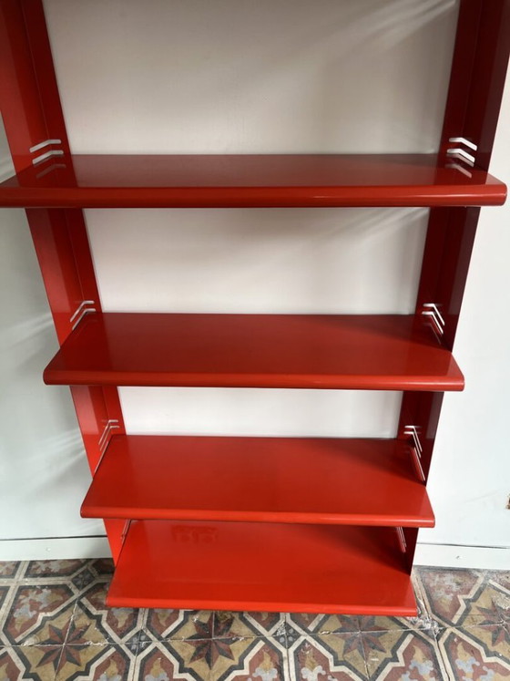 Portaoggetti da parete rosso italiano del 1970 – Scaffali a muro, Metal (photo 8 of 13)