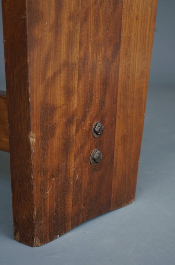 Image 1 of Mid-Century Church Stool in walnut, 1950s