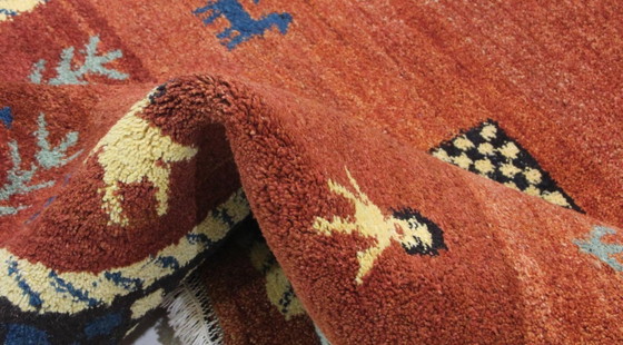 Image 1 of Original Modern Indo Gabbeh Wool Rug 235 x 174 cm
