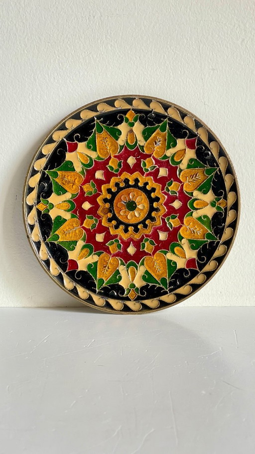 Placa divisoria de latón vintage