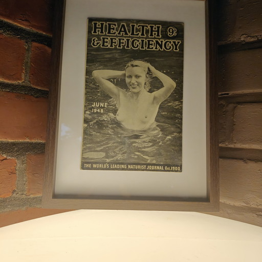 Magazine naturiste vintage « Santé et efficacité » de 1948 – Encadré