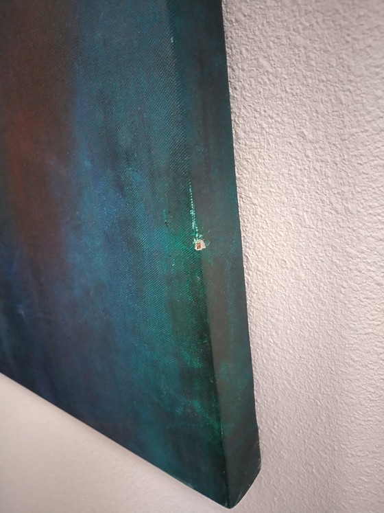Large Modern Painting "Waves Of Fire" (120x240 Cm!!) – Paintings & Drawings, Canvas (photo 4 of 5)