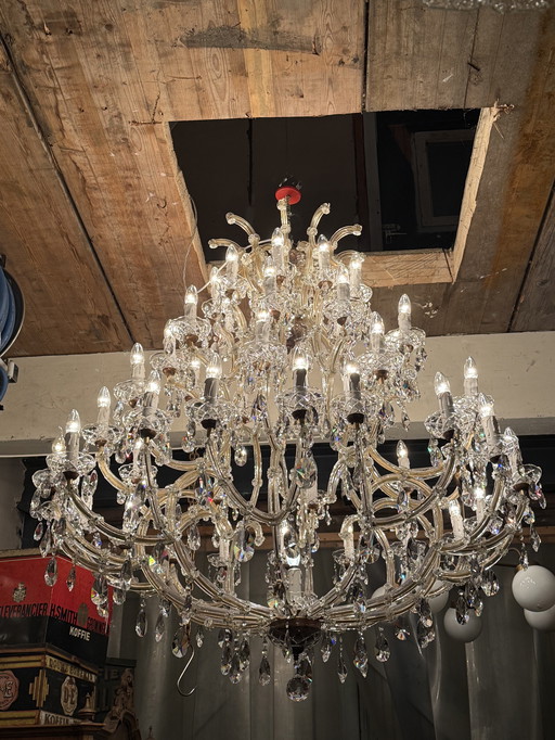 Mega large classic antique crystal chandelier