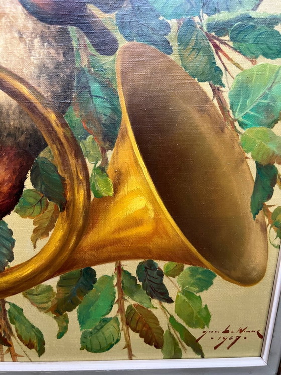 Hunting style painting. Oil on canvas. – Paintings & Drawings (photo 4 of 7)