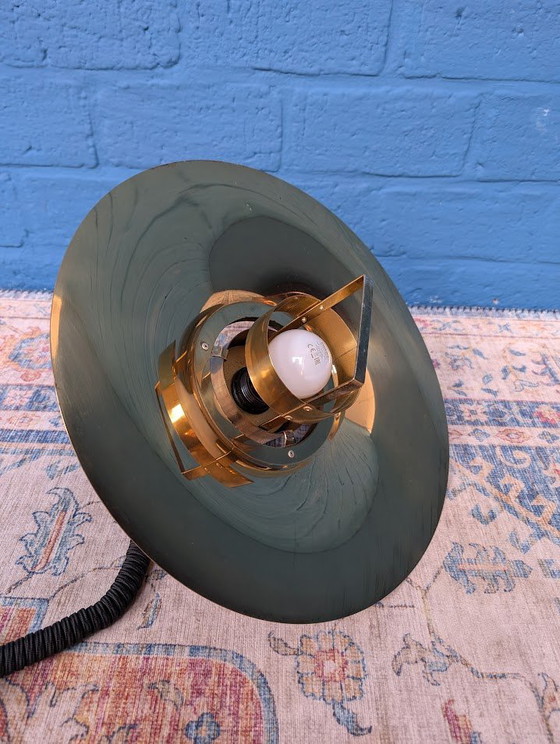 Image 1 of Lampe pendante vintage en laiton, design danois de Vitrika