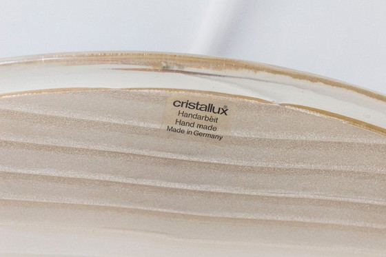 Image 1 of Large 1970s Cristallux Organic Brutalist Rise & Fall Pendant – Handarbeit West Germany – Acrylic & Solid Wood