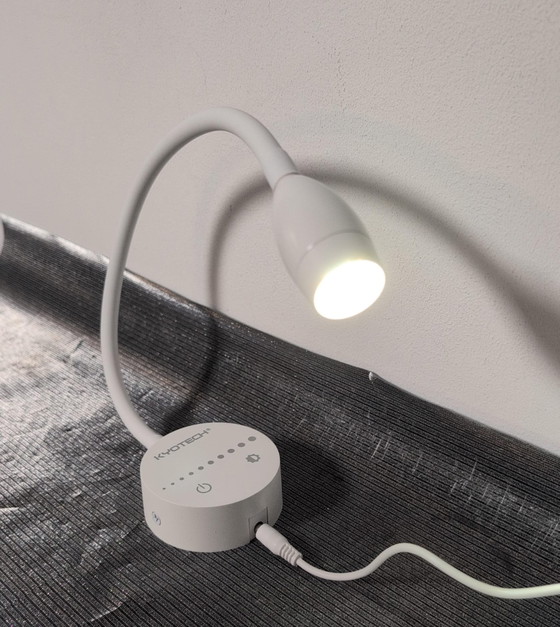 Set of 2 white 4W adjustable LED Wall lights, Dimmable, 3000K to 6000K, Touch control, Aluminium, Plastic (photo 6 of 15)