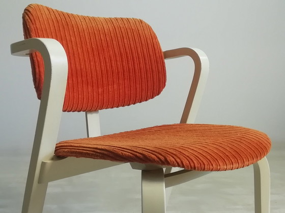 Image 1 of Orig. Asko Ilmari Tapiovaara Aslak Sedia 1946 FIN anni &#39;70 Sedia Arancione Artek