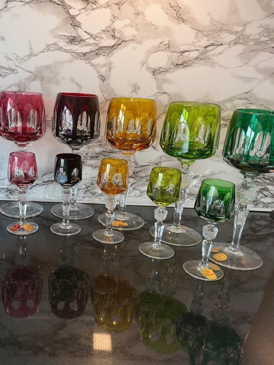 Image 1 of Nachtmann Antika Set Completo 16 Bicchieri – 8 Bicchieri da Vino Römer + 8 Bicchieri da Liquore
