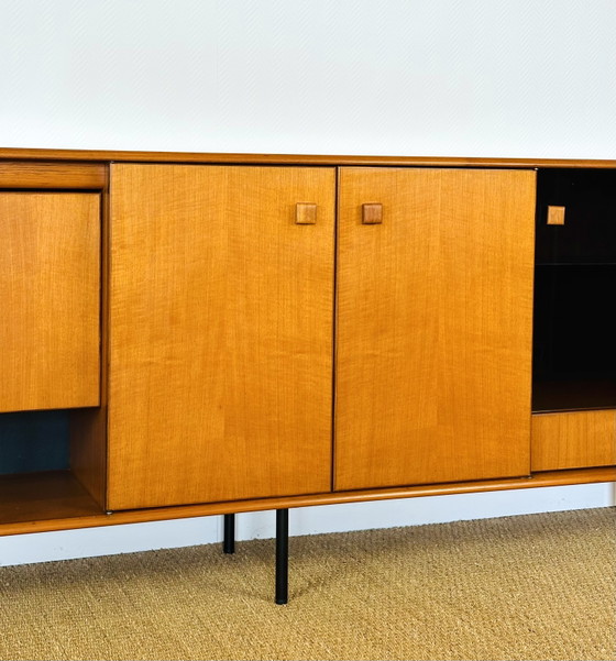 Image 1 of Hoge Scandinavische teakhouten dressoir, jaren 60