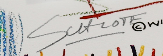 Image 1 of Schlote, Wilhelm - Langeoog - Strandzaal - 3D constructie - met de hand getekend