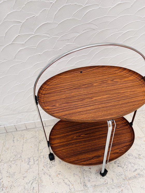 Image 1 of Oval folding sideboard
