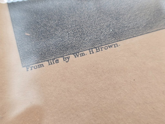 Image 1 of 4 litografie antiche in un elenco di personaggi famosi degli Stati Uniti