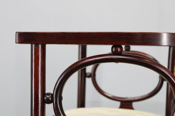 Image 1 of Josef Hoffmann Variatie van Art Nouveau "Fledermaus" Fauteuil door Fischel